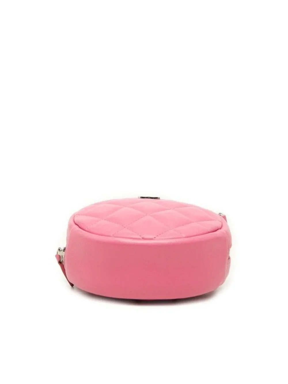 Chanel Quilted CC Logo Crossbody Chain Shoulder Bag Pink Lambskin
